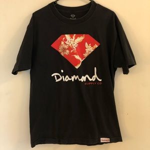 Diamond Supply Tee | Black Size Large